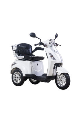 Scooter Z-TECH ZT-15-D "TRILUX PLUS" 3 RUOTE Differenziale per Disabili e Anziani -Bianco