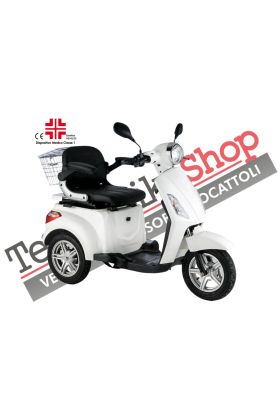 Scooter Z-TECH ZT-15-E "TRILUX PLUS"  3 RUOTE Differenziale per Disabili e Anziani-Bianco