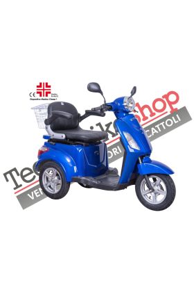 Scooter Z-TECH ZT-15-E "TRILUX PLUS"  3 RUOTE Differenziale per Disabili e Anziani-Blu