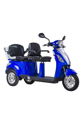 Scooter Z-TECH ZT-18 "TRILUX PLUS" 3 RUOTE 2 Posti Differenziale per Disabili e Anziani-Blu