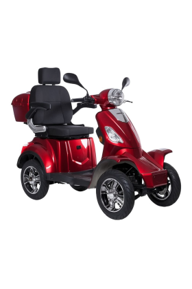 Scooter Elettrico Z-TECH ZT-19-M FASTER  4 Ruote per Disabili e Anziani  Batteria Piombo -Rosso