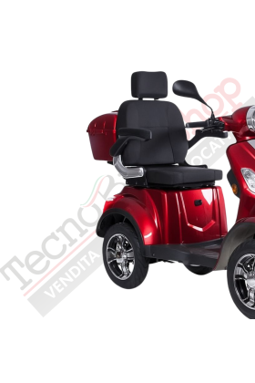 Scooter Elettrico Z-TECH ZT-19-M FASTER  4 Ruote per Disabili e Anziani  Batteria Piombo -Rosso