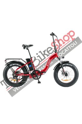 Bicicletta Elettrica Pieghevole Z-Tech ZT-89-D Folding Etna 2.0 250W(500W) 13Ah 48V Litio-Rosso