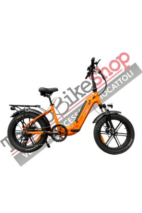 Bicicletta Elettrica Z-Tech ZT-89-K KRONOS 250/500W 48V13Ah Batteria Litio-Arancione