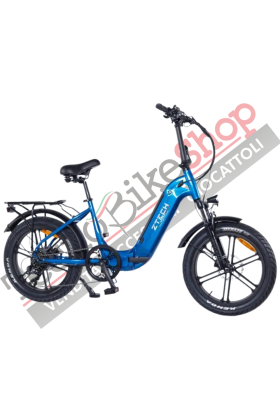 Bicicletta Elettrica Z-Tech ZT-89-K KRONOS 250/500W 48V13Ah Batteria Litio-Blu Metallizzato