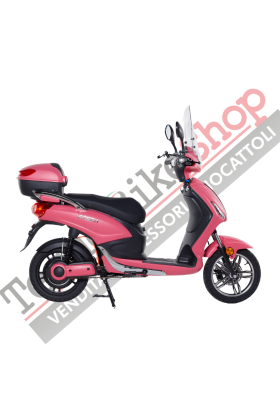 Bici Elettrica Scooter Z-TECH  ZT-09-FL 1000W 20Ah 60V Batteria Litio-Rosa