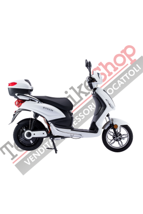 Bicicletta Elettrica Scooter Z-TECH ZT-09-E 250W 12 Ah 48V Batteria Piombo-Bianco