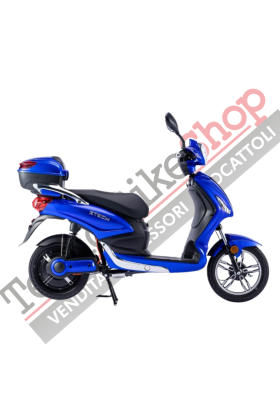 Bicicletta Elettrica Scooter Z-TECH ZT-09-TA NEW  250W 12 Ah 48V Batteria Piombo-Blu
