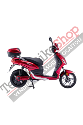 Bicicletta Elettrica Scooter Z-TECH ZT-09-TA NEW 250W 12 Ah 48V Batteria Piombo-Rosso