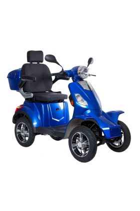 Scooter Elettrico Z-TECH ZT-19-L TRILUX 5.0  4 Ruote per Disabili e Anziani Batteria Litio-Blu