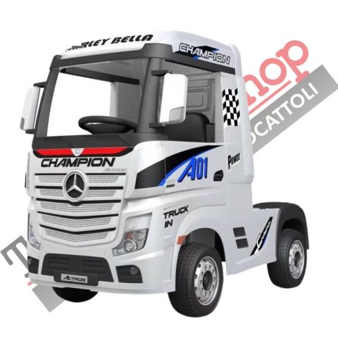 Camion Elettrico Per Bambini Truck MERCEDES ACTROS 12V Porte Apribili