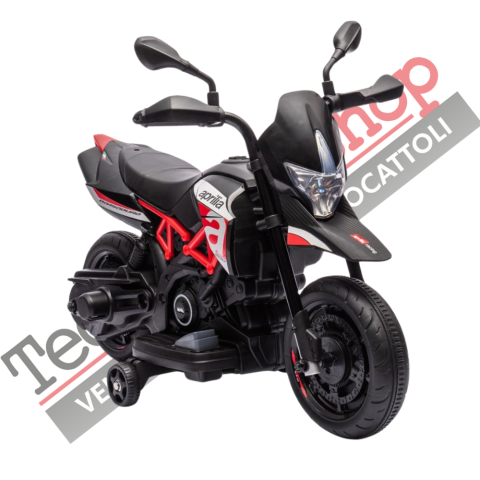 Moto Elettrica per Bambini 12V con Licenza Aprilia Motocross RX125