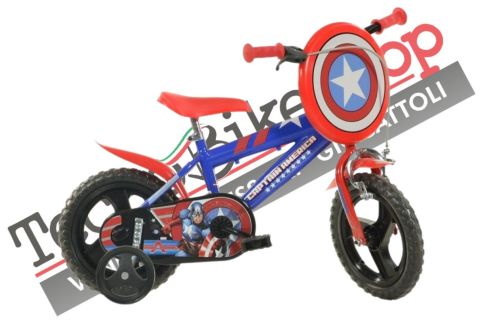 Bici Bimbo Capitan America Dino Bikes 12"