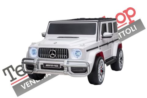 Auto Elettrica per Bambini MERCEDES Classe G AMG 12V Big 2 Posti -Bianco