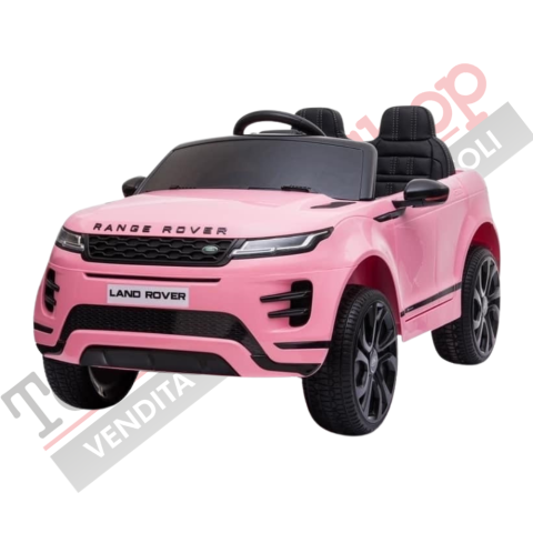 Auto Elettrica Macchina per Bambini LAND ROVER EVOQUE 12V con Monitor 4" Lettore Mp3 -Rosa