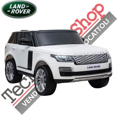 Auto Elettrica Per Bambini Land Rover Range Rover Sport HSE 2 Posti -Bianco