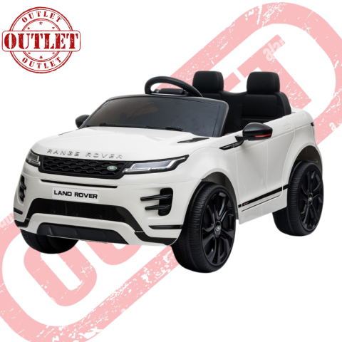 Auto Elettrica Macchina per Bambini LAND ROVER EVOQUE 12V con Monitor 4" Lettore Mp3 (Seconda Scelta) -Bianco
