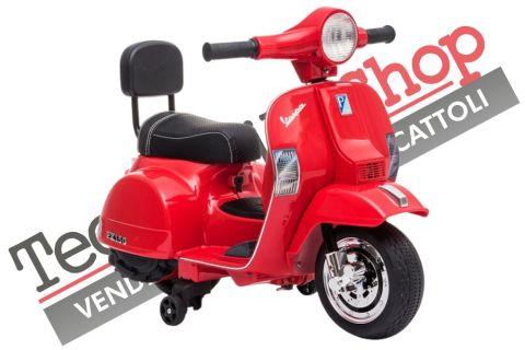 Moto Scooter Elettrico per Bambini Piaggio Mini Vespa PX Small 6V-Rosso