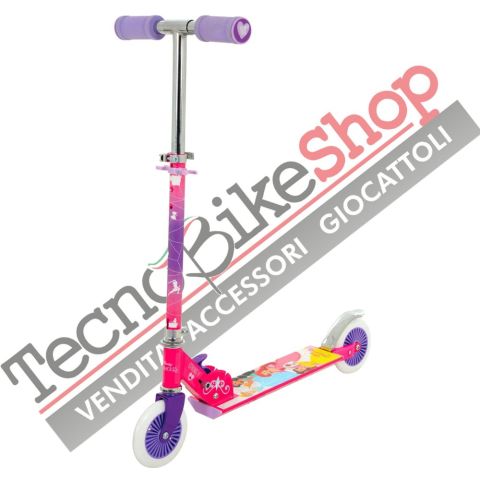 Monopattino Pieghevole per Bambini in Alluminio 2 Ruote PRINCIPESSE