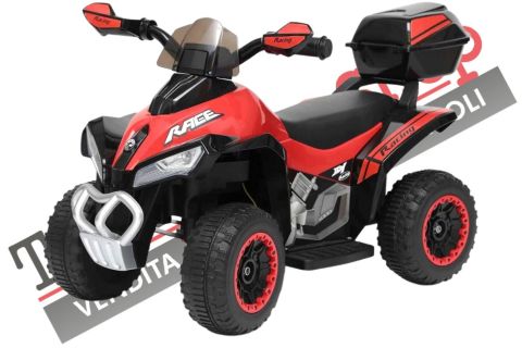 Quad Elettrico Per Bambini Tecnobike Shop ATV Mini Quad Deluxe 6V-Rosso
