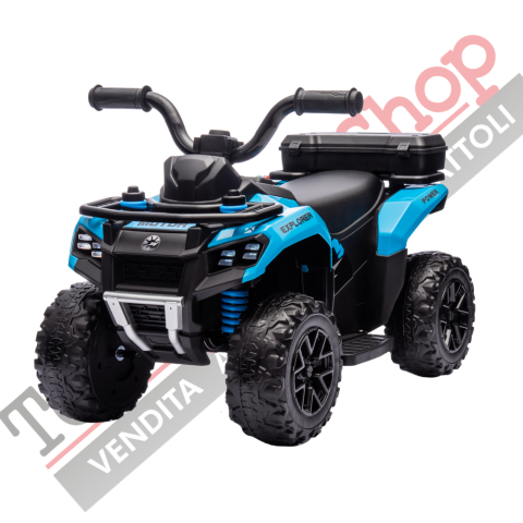 Quad Elettrico Per Bambini Mini Quad Safari 6V-Blu