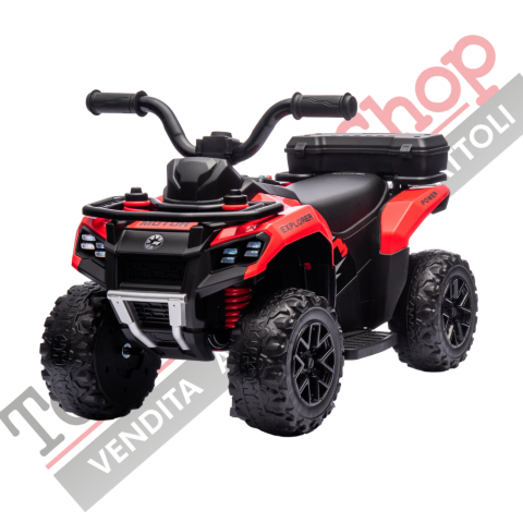 Quad Elettrico Per Bambini Mini Quad Safari 6V-Rosso