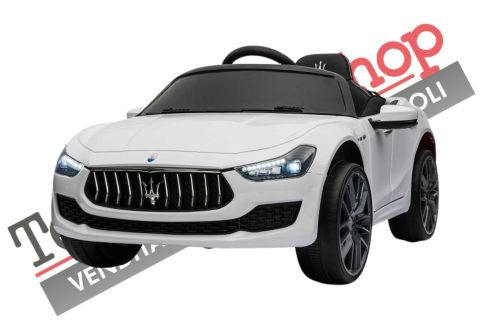 Auto Elettrica Per Bambini MASERATI GHIBLI 12V-Bianco