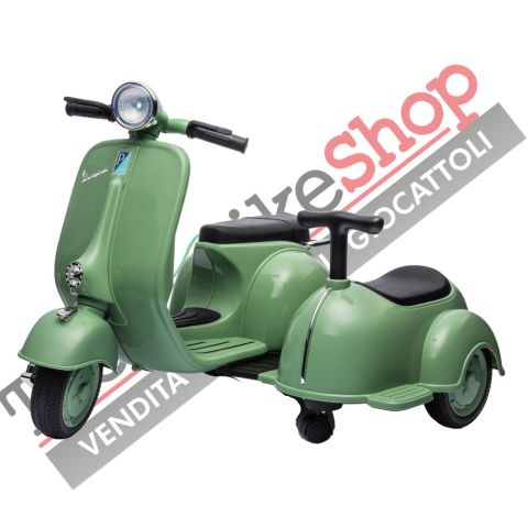 Moto Elettrica Per Bambini Vespa Sidecar Small 6V