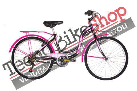 Bicicletta Fausto Coppi Taylor 24" - 1 Velocità-Nero