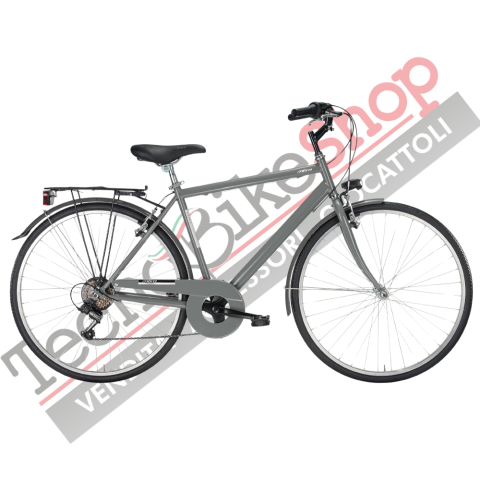 Bicicletta City Bike Trekking Uomo MBM Touring M 28" 6V-Grigio(Smoke)
