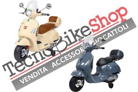 Moto Elettrica Piaggio Vespa GTS Super 12V con Bauletto e Parabrezza