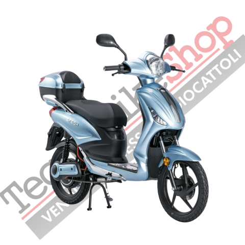 Bicicletta Elettrica Scooter Z-TECH ZT-09-TDC 1000W 20Ah 48V Batteria Piombo-Silver/Grigio Metallizzato