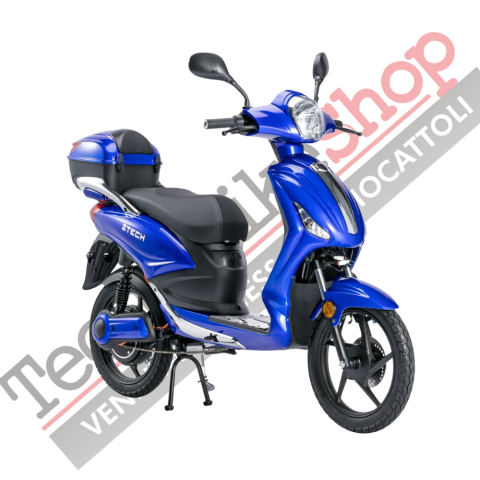 Bicicletta Elettrica Scooter Z-TECH ZT-09-TDC 1000W 20Ah 48V Batteria Piombo-Blu