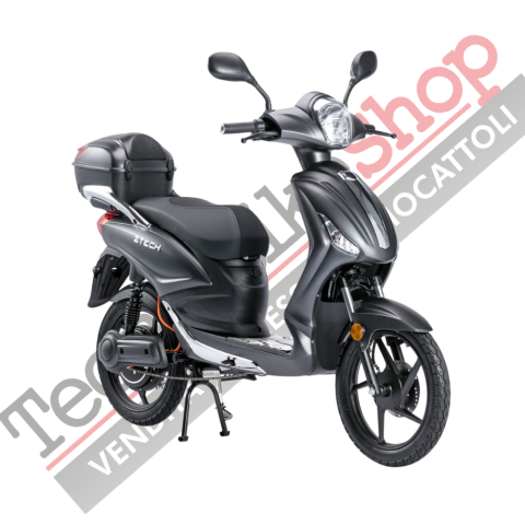 Bicicletta Elettrica Scooter Z-TECH ZT-09-TDC 1000W 20Ah 48V Batteria Piombo-Nero Opaco Matt