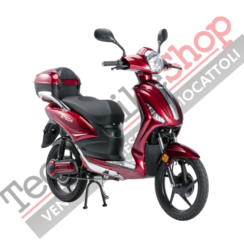 Bicicletta Elettrica Scooter Z-TECH ZT-09-TDC 1000W 20Ah 48V Batteria Piombo-Rosso