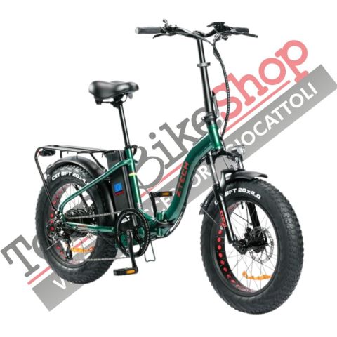 Bicicletta Elettrica Pieghevole Z-Tech ZT-89-E Folding Etna 250W 36V 10.4Ah Batteria Litio