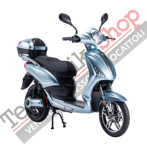 Bicicletta Elettrica Scooter Z-TECH ZT-09-TC 500W 20Ah 48V Batteria Piombo-Azzurro