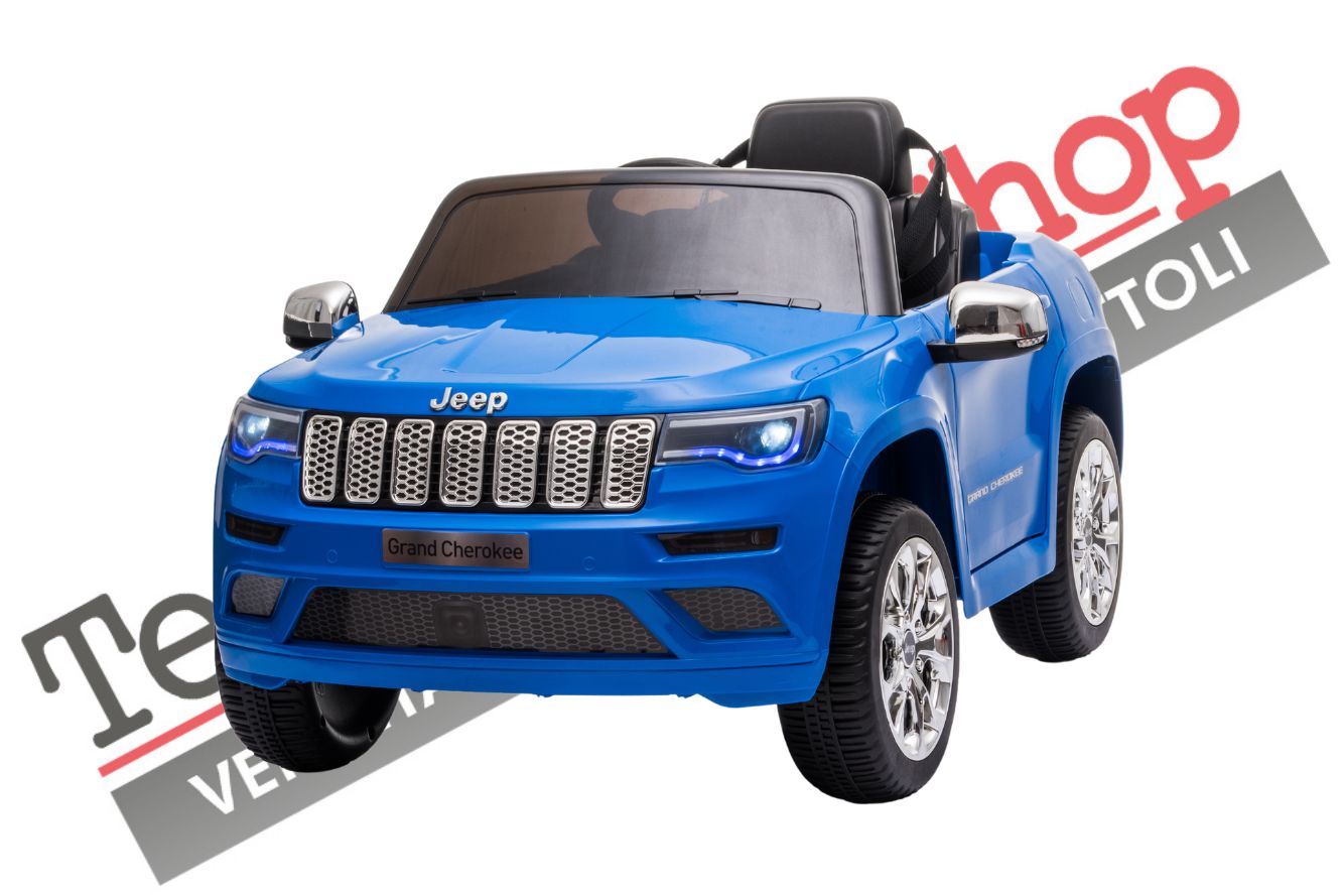 Auto Macchina Elettrica per Bambini JEEP GRAND CHEROKEE 12V-Blu