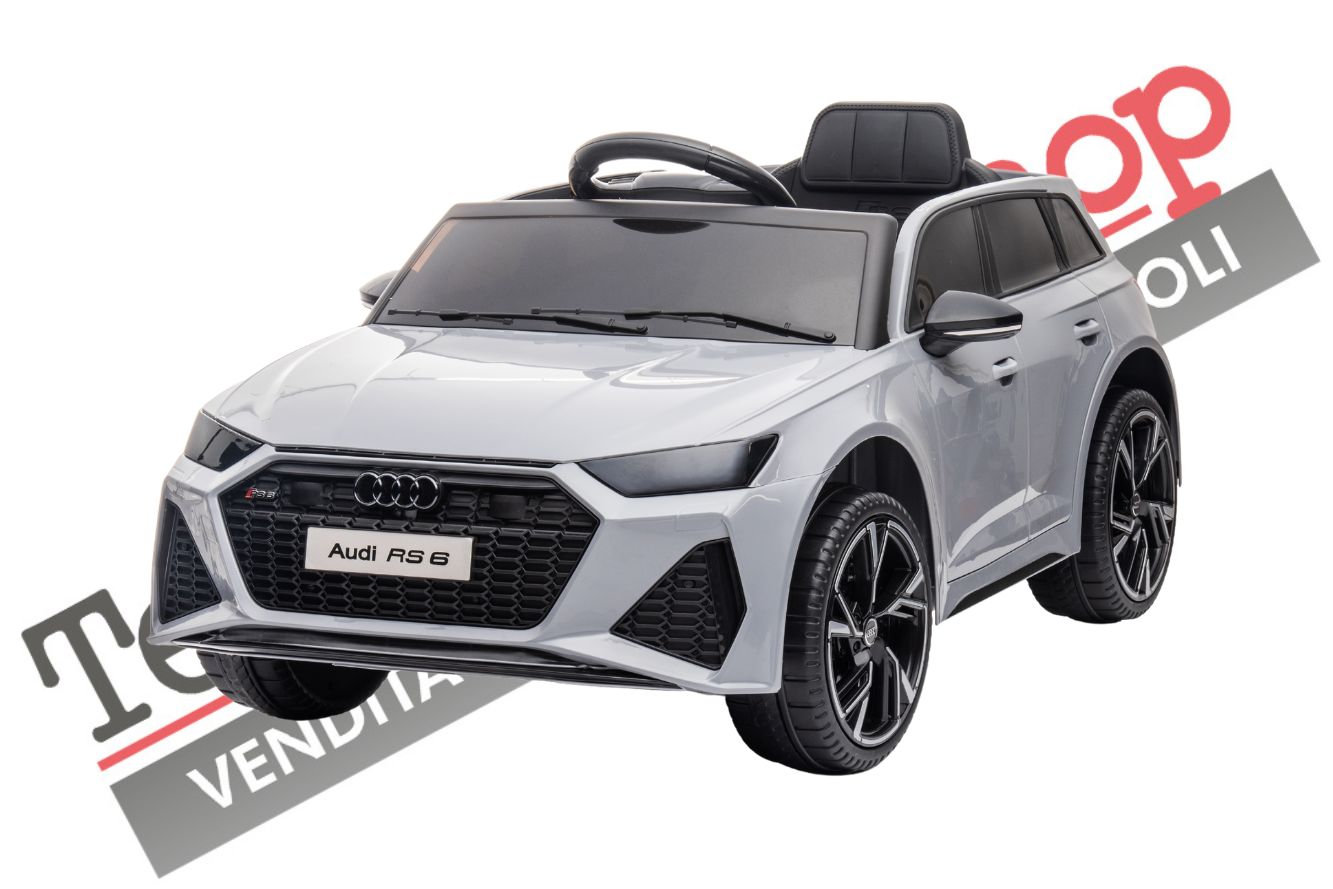 Auto Macchina Elettrica Per Bambini Audi RS6 12V-Grigio