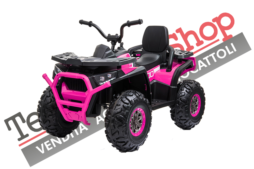 Quad Elettrico per Bambini ATV 2.0 12V con Radiocomando-Rosa