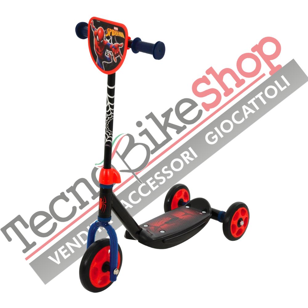 Monopattino per Bambini in Acciaio 3 Ruote Marvel Spiderman