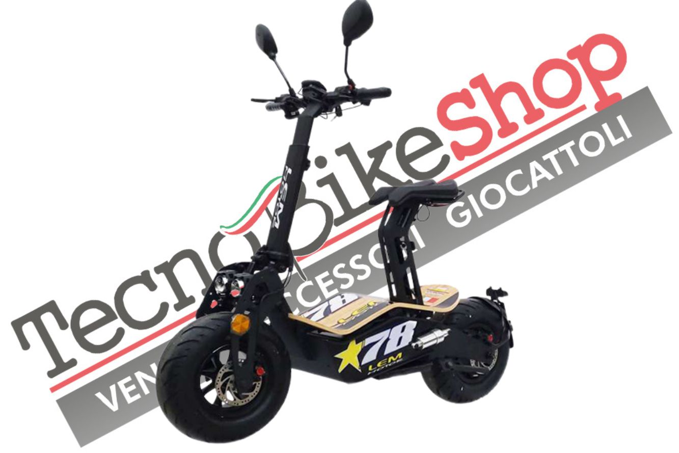 Veiconlo Elettrico New LEM MAD Piombo 1900W 48V Trasmissione HUB Motor Velocifpero (Targabile) colore Nero
