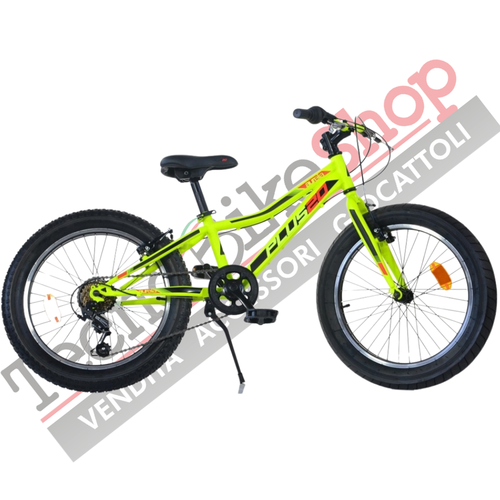 Image of Bicicletta Bambino Aurelia MTB 420 Plus Sport Dino Bikes - 20 pollici 6 Velocità colore Giallo