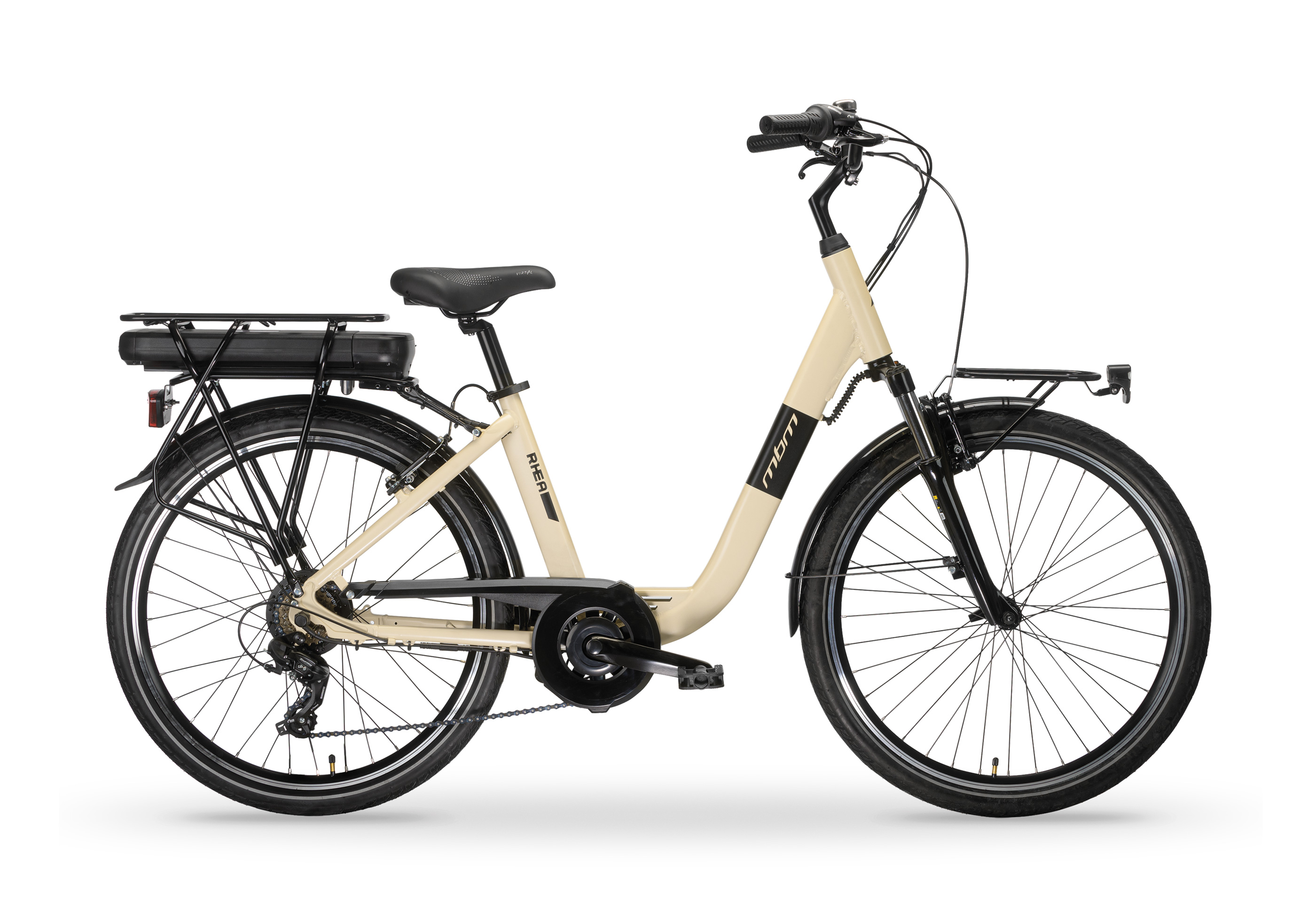 Bicicletta Elettrica A Pedalata Assistita MBM Rhea 26-Beige