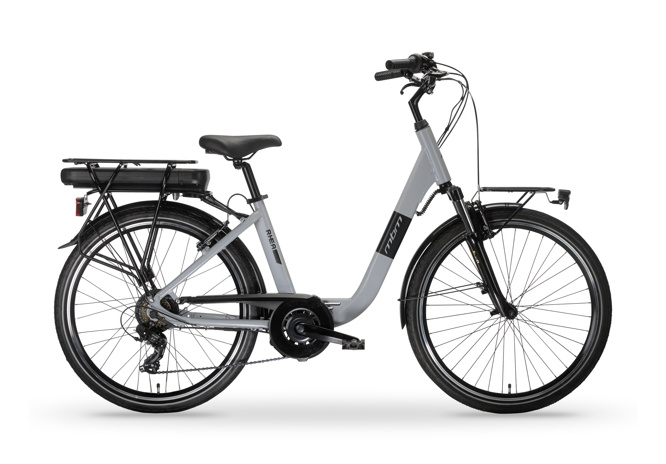 Bicicletta Elettrica A Pedalata Assistita MBM Rhea 28-Grigio