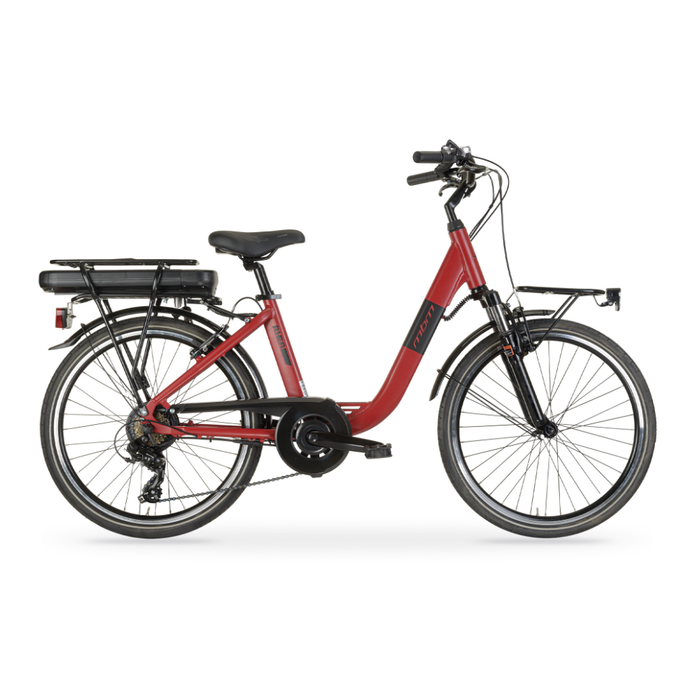 Bicicletta Elettrica A Pedalata Assistita MBM Rhea 24-Rosso Opaco