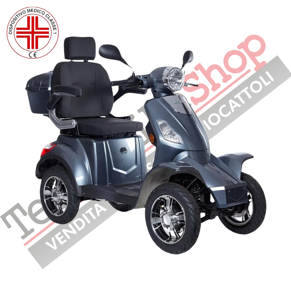 Image of Scooter Elettrico Z-TECH ZT-15-Q FASTER 4 Ruote per Disabili e Anziani -Grigio